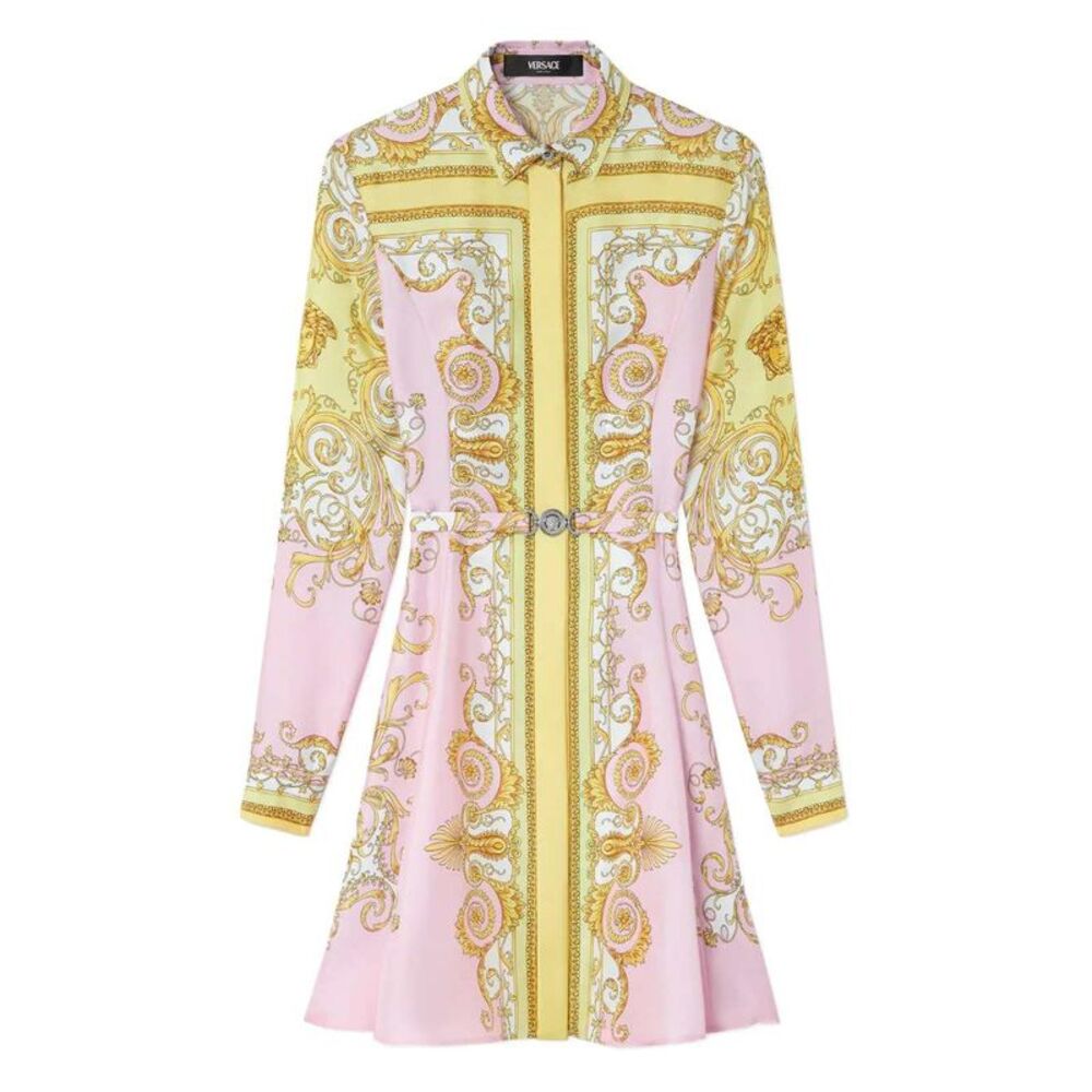 Versace Women Silk Midi Dress
